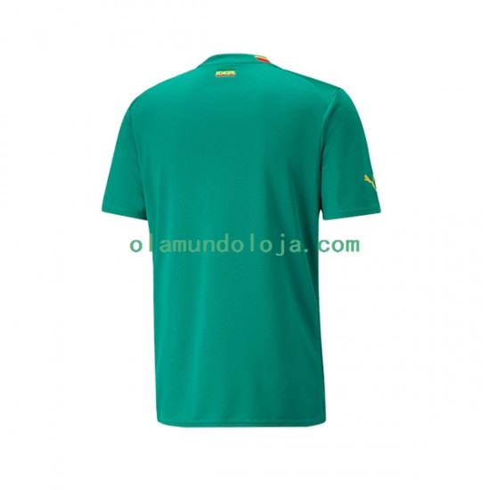 Camisola Senegal Homem Equipamento Segundo Copa do Mundo 2022 Manga Curta